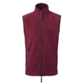 Burgundy-Brown - Front - Premier Mens Artisan Fleece Gilet