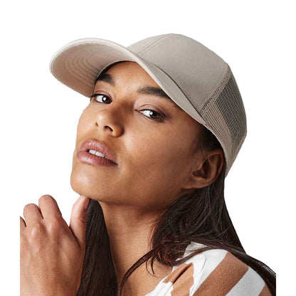 Sand - Back - Beechfield Unisex Adult 6 Panel Trucker Cap