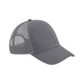 Graphite Grey - Front - Beechfield Unisex Adult 6 Panel Trucker Cap