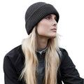 Sapphire Blue - Front - Beechfield Wind Resistant Recycled Beanie