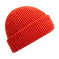 Fire Red - Back - Beechfield Wind Resistant Recycled Beanie