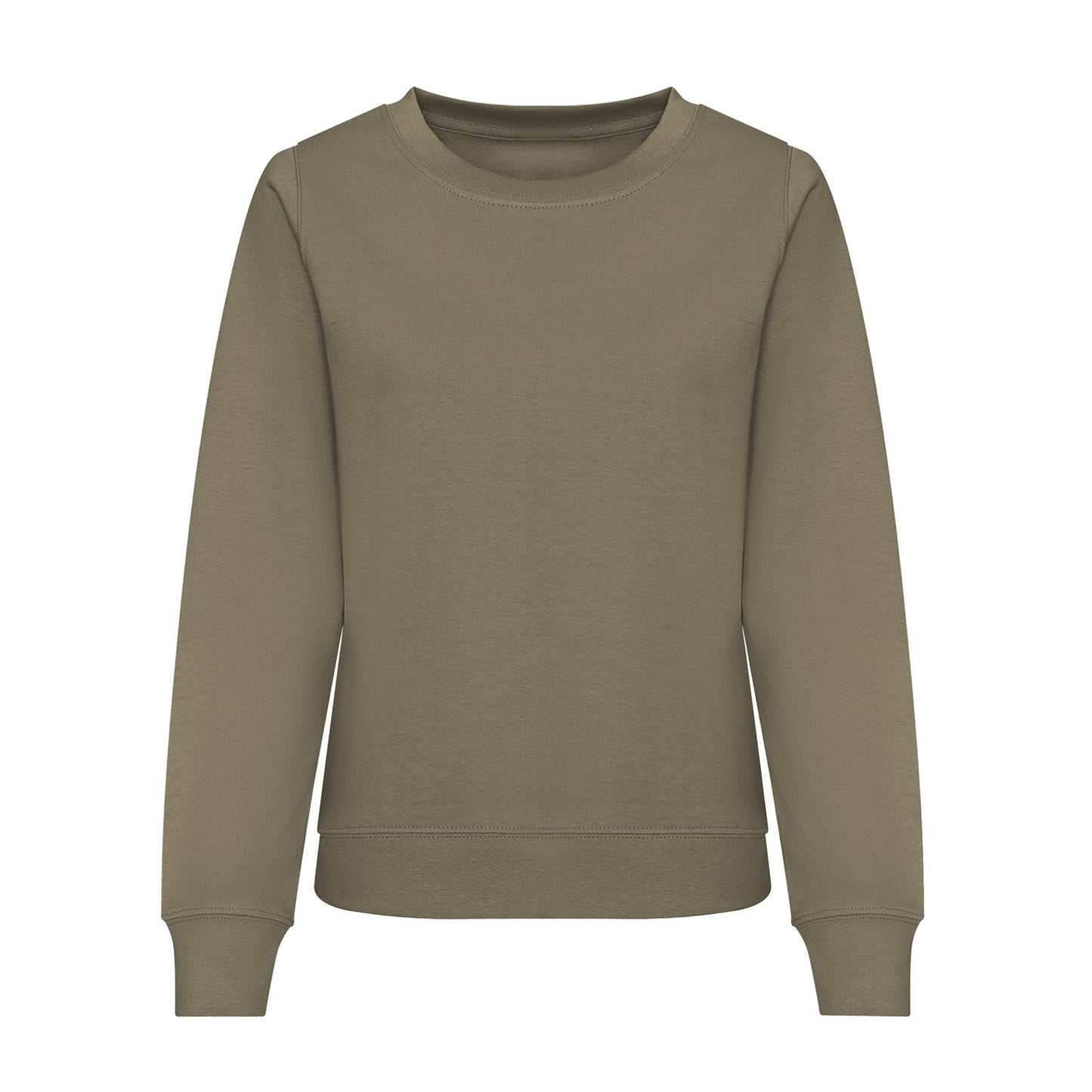 Dusky Green - Front - Awdis Womens-Ladies Sweatshirt