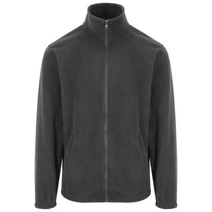 Charcoal - Front - PRO RTX Unisex Adult Fleece Jacket