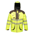 Yellow-Grey - Front - Tactical Threads Unisex Adult Hi-Vis Parka