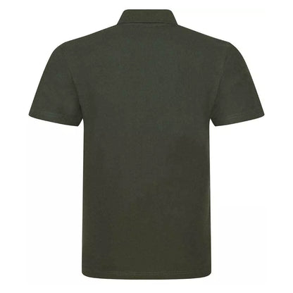Khaki - Back - PRO RTX Unisex Adult Pique Polo Shirt