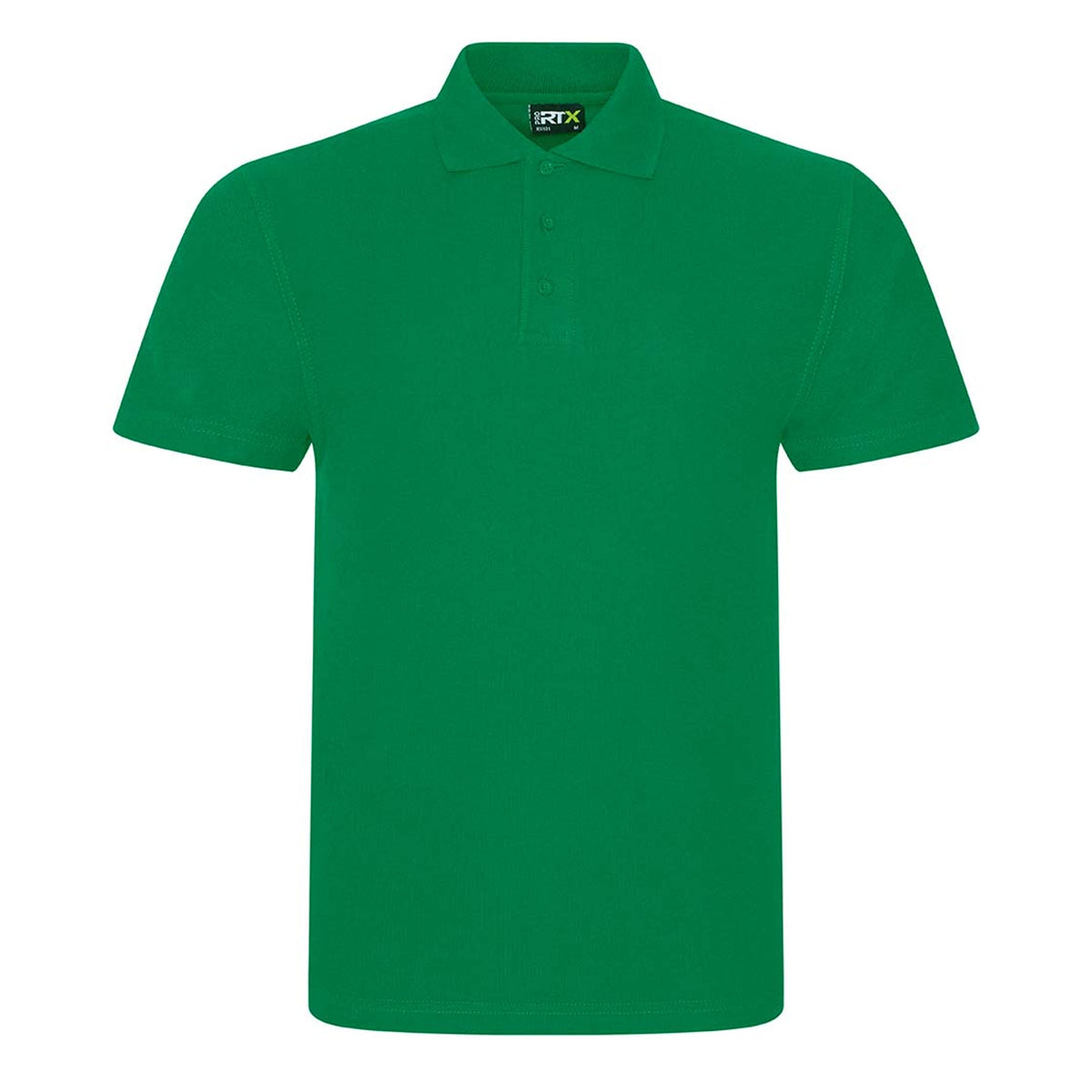 Kelly Green - Front - PRO RTX Unisex Adult Pique Polo Shirt