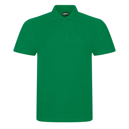 Kelly Green - Front - PRO RTX Unisex Adult Pique Polo Shirt