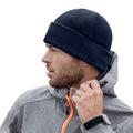 French Navy - Side - Beechfield Recycled Fleece Beanie