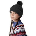 French Navy - Back - Beechfield Childrens-Kids Original Pom Pom Beanie