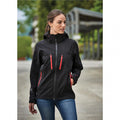 Black-Bright Red - Back - Stormtech Mens Soft Shell Jacket