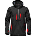 Black-Bright Red - Front - Stormtech Mens Soft Shell Jacket