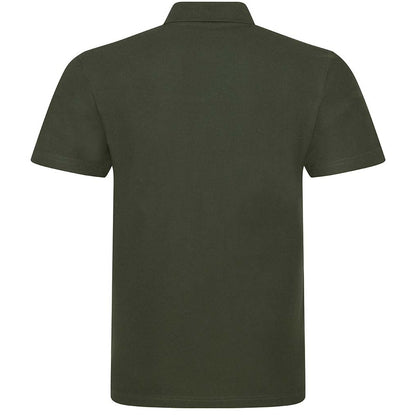 Khaki - Back - PRO RTX Mens Pro Piqué Polo Shirt
