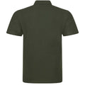 Khaki - Back - PRO RTX Mens Pro Piqué Polo Shirt