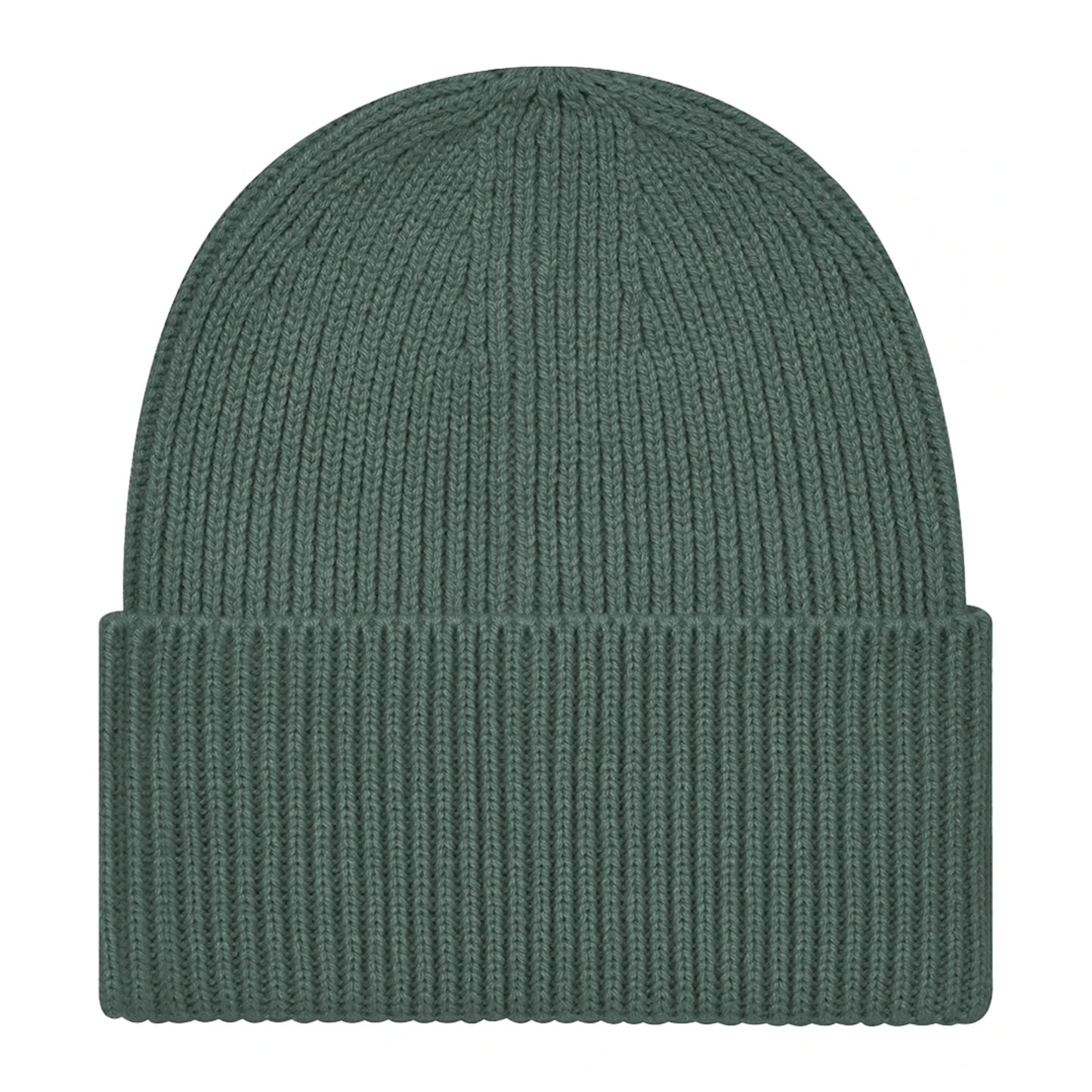 Marine Green - Back - Beechfield Cuffed Recycled Oversized Beanie