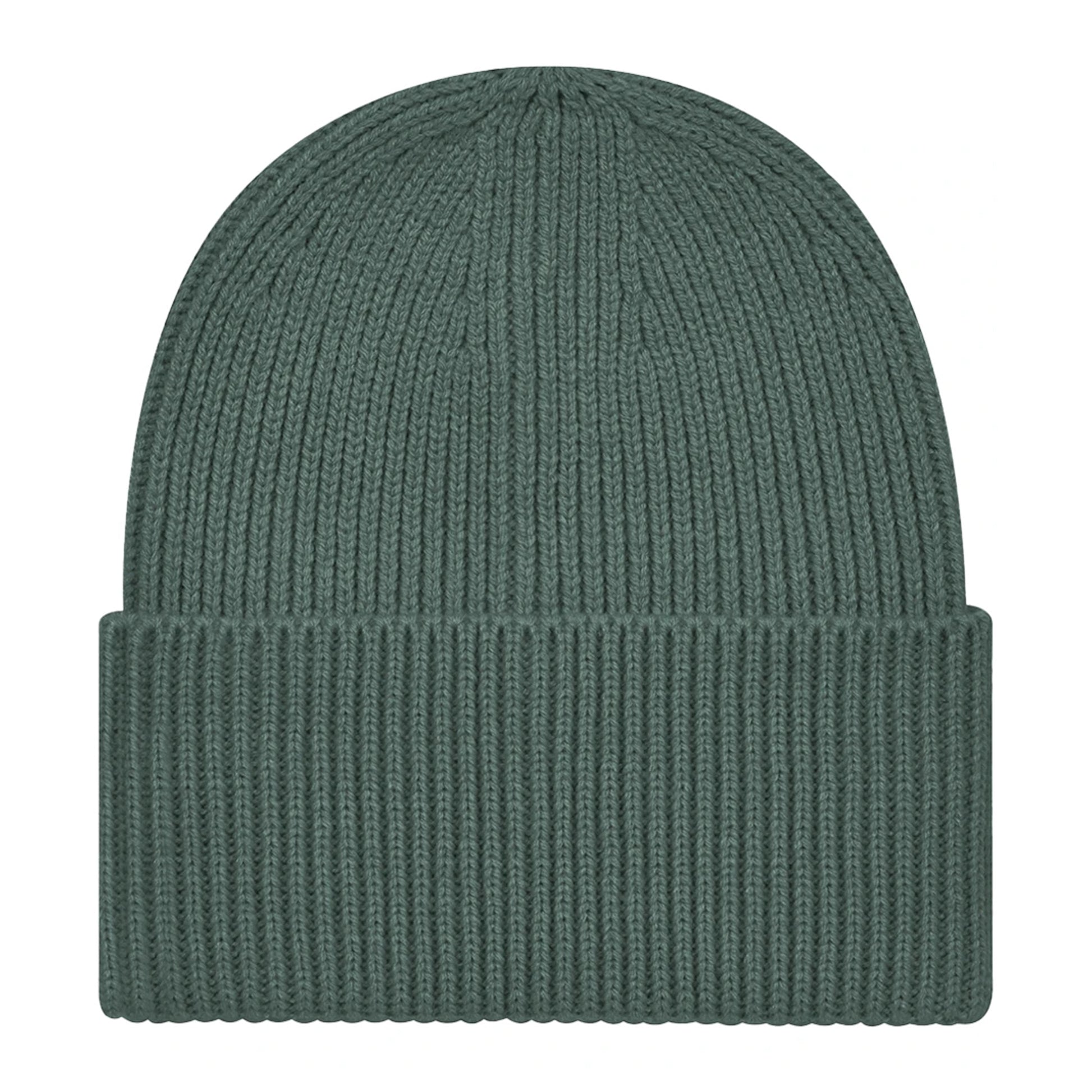Marine Green - Back - Beechfield Cuffed Recycled Oversized Beanie