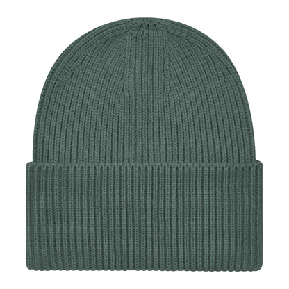 Marine Green - Back - Beechfield Cuffed Recycled Oversized Beanie