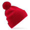 Classic Red - Back - Beechfield Snowstar Organic Cotton Beanie