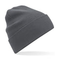 Graphite Grey - Front - Beechfield Original Cuffed Organic Cotton Beanie