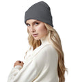 Graphite Grey - Side - Beechfield Original Cuffed Organic Cotton Beanie