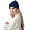 Oxford Navy - Back - Beechfield Original Cuffed Organic Cotton Beanie