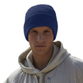 Oxford Navy - Side - Beechfield Original Cuffed Organic Cotton Beanie