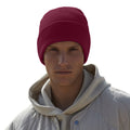 Burgundy - Back - Beechfield Original Cuffed Organic Cotton Beanie