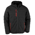 Black-Red - Front - Result Genuine Recycled Mens Compass Padded Jacket