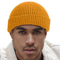 Mustard Yellow - Back - Beechfield Unisex Adult Recycled Harbour Beanie