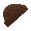 Walnut Brown - Front - Beechfield Unisex Adult Recycled Harbour Beanie