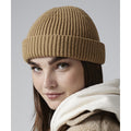 Biscuit Beige - Back - Beechfield Unisex Adult Recycled Harbour Beanie