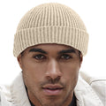 Oatmeal - Side - Beechfield Unisex Adult Recycled Harbour Beanie