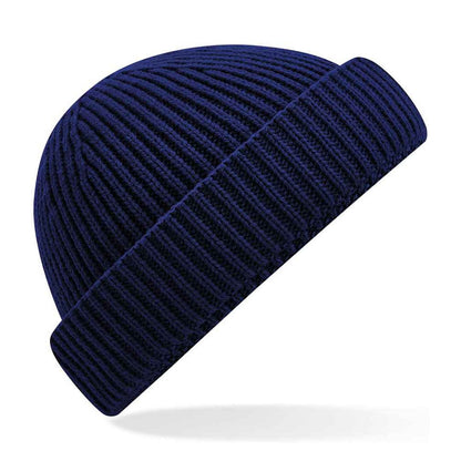 Oxford Navy - Front - Beechfield Unisex Adult Recycled Harbour Beanie