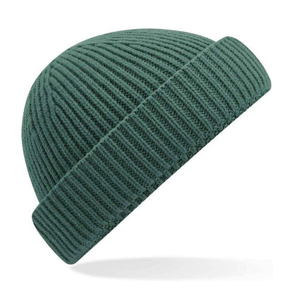 Marine Green - Front - Beechfield Unisex Adult Recycled Harbour Beanie