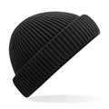 Black - Front - Beechfield Unisex Adult Recycled Harbour Beanie