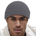 Graphite Grey - Back - Beechfield Unisex Adult Recycled Harbour Beanie