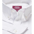 White - Close up - Brook Taverner Mens Whistler Long-Sleeved Formal Shirt