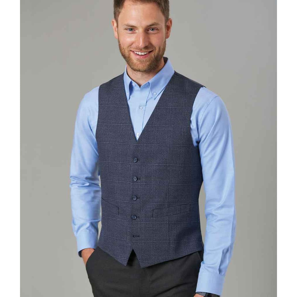 Sky Blue - Side - Brook Taverner Mens Whistler Long-Sleeved Formal Shirt