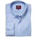 Sky Blue - Front - Brook Taverner Mens Whistler Long-Sleeved Formal Shirt