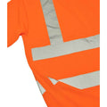 Fluorescent Orange - Back - Warrior Unisex Adult Hi-Vis T-Shirt