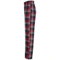 Red-Navy - Close up - SF Mens Tartan Pyjama Set