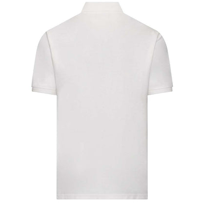 White - Back - Awdis Adults Unisex Academy Pique Polo Shirt