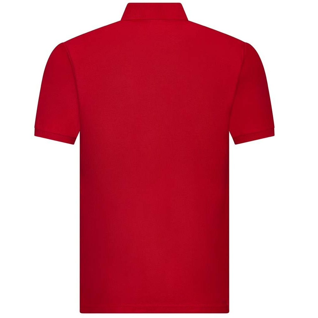 Red - Back - Awdis Adults Unisex Academy Pique Polo Shirt