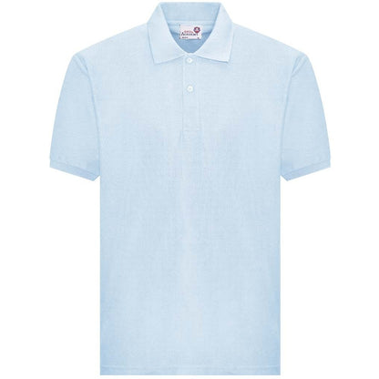 Sky Blue - Front - Awdis Adults Unisex Academy Pique Polo Shirt
