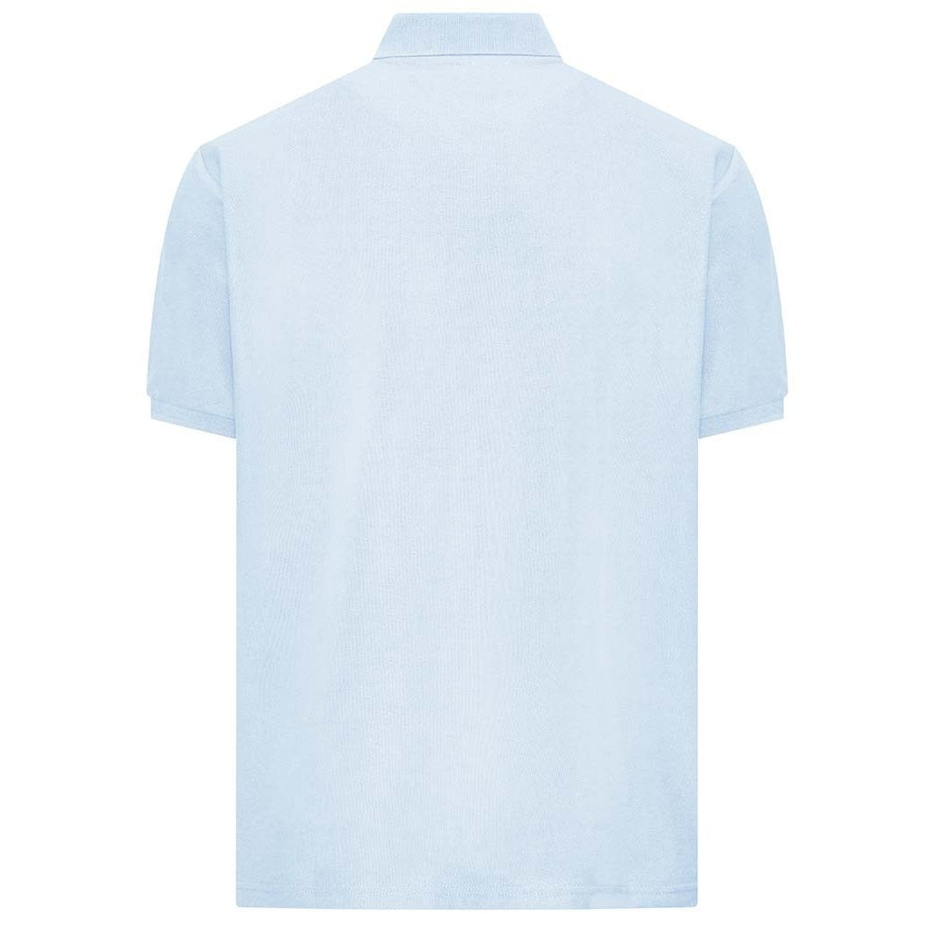Sky Blue - Side - Awdis Adults Unisex Academy Pique Polo Shirt