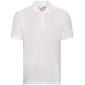 White - Front - Awdis Boys Academy Pique Polo Shirt