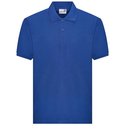 Royal Blue - Front - Awdis Adults Unisex Academy Pique Polo Shirt