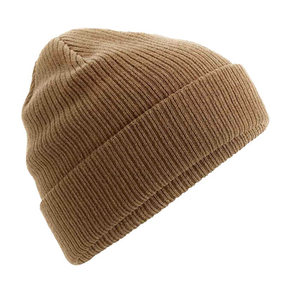 Biscuit - Front - Beechfield Organic Cotton Beanie