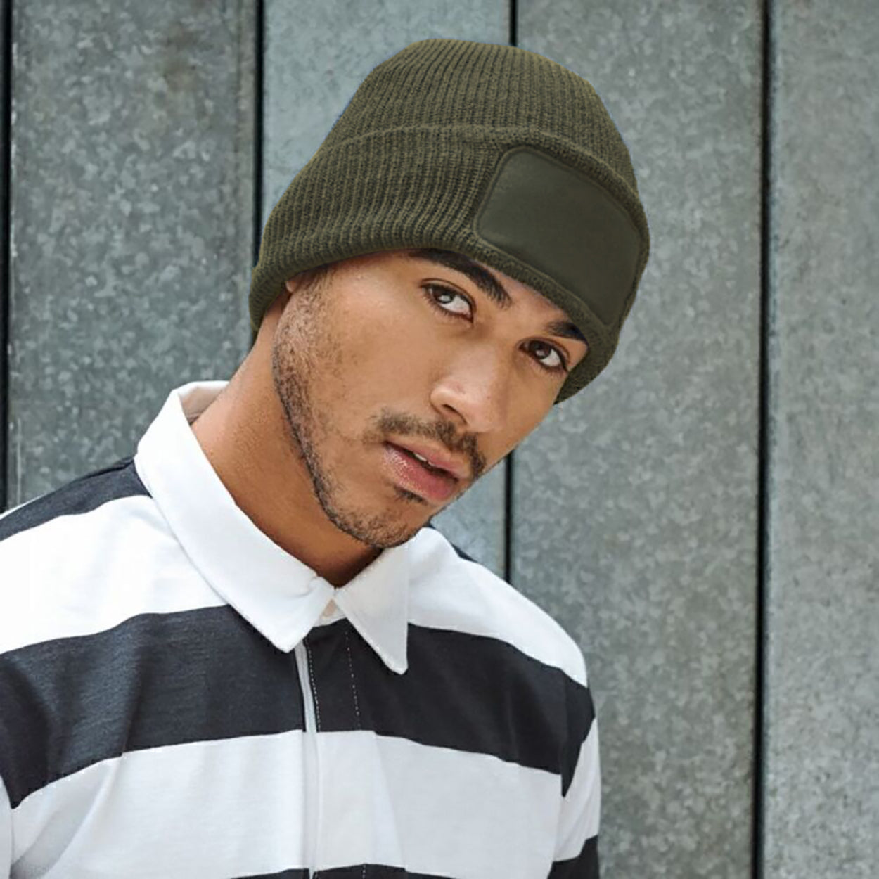Military Green - Back - Beechfield Beanie
