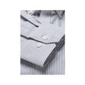 Silver Grey Stripe - Back - Brook Taverner Mens Lawrence Oxford Formal Shirt