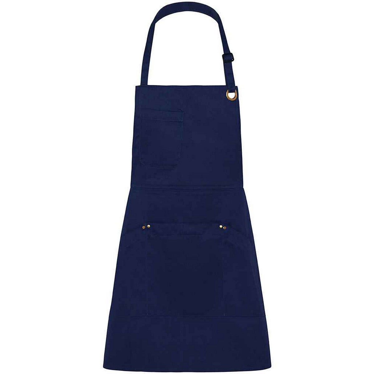 Navy - Front - Le Chef Bibbed Full Apron